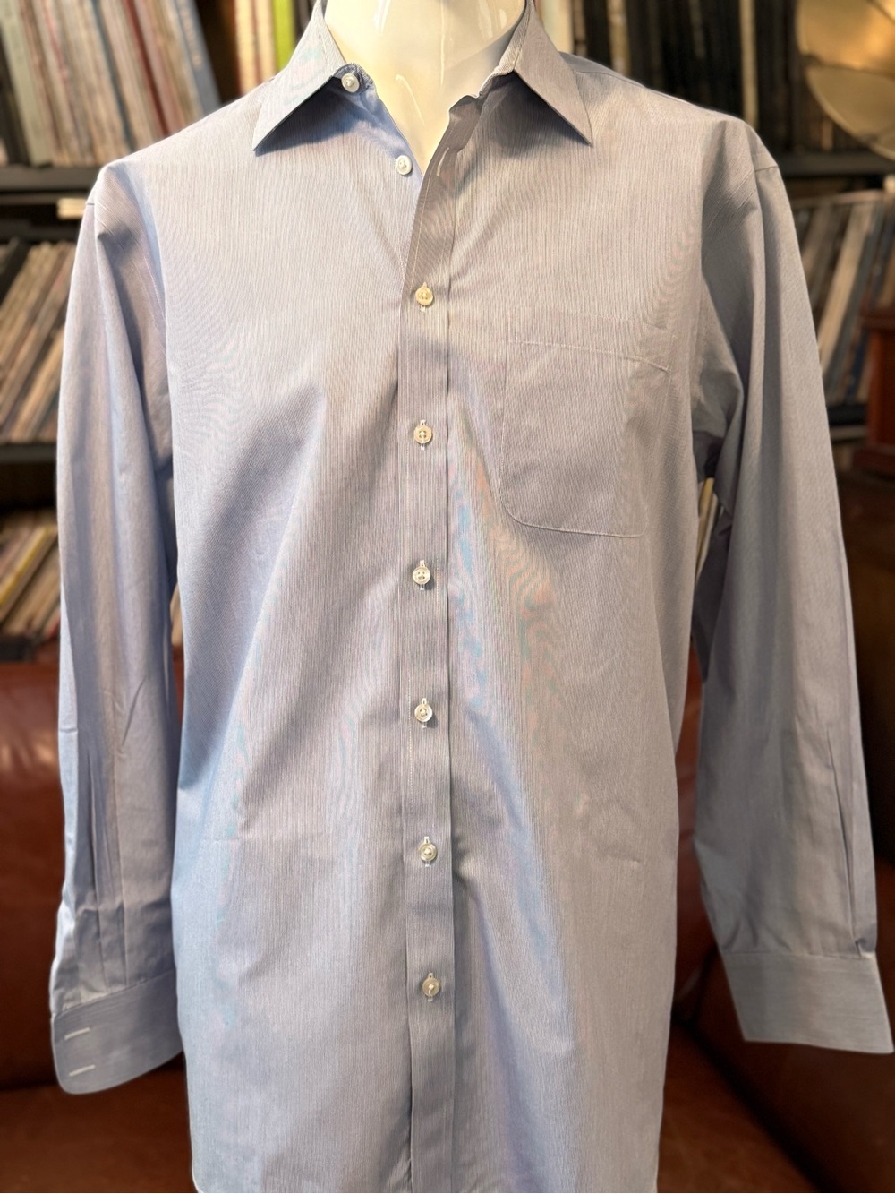 Charles Tyrwhitt Light Blue Pinstripe Dress Shirt